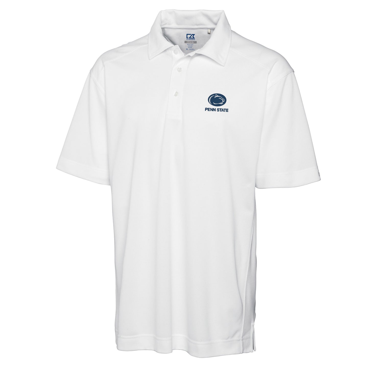 Men's Cutter & Buck White Penn State Nittany Lions Big & Tall DryTec Genre Polo