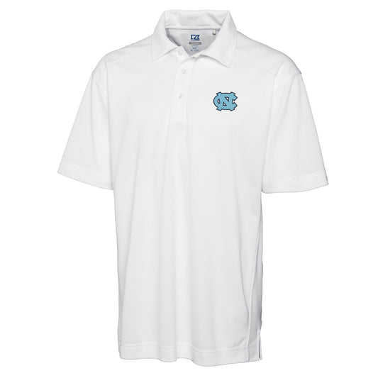 Men's Cutter & Buck White North Carolina Tar Heels Big & Tall DryTec Genre Polo