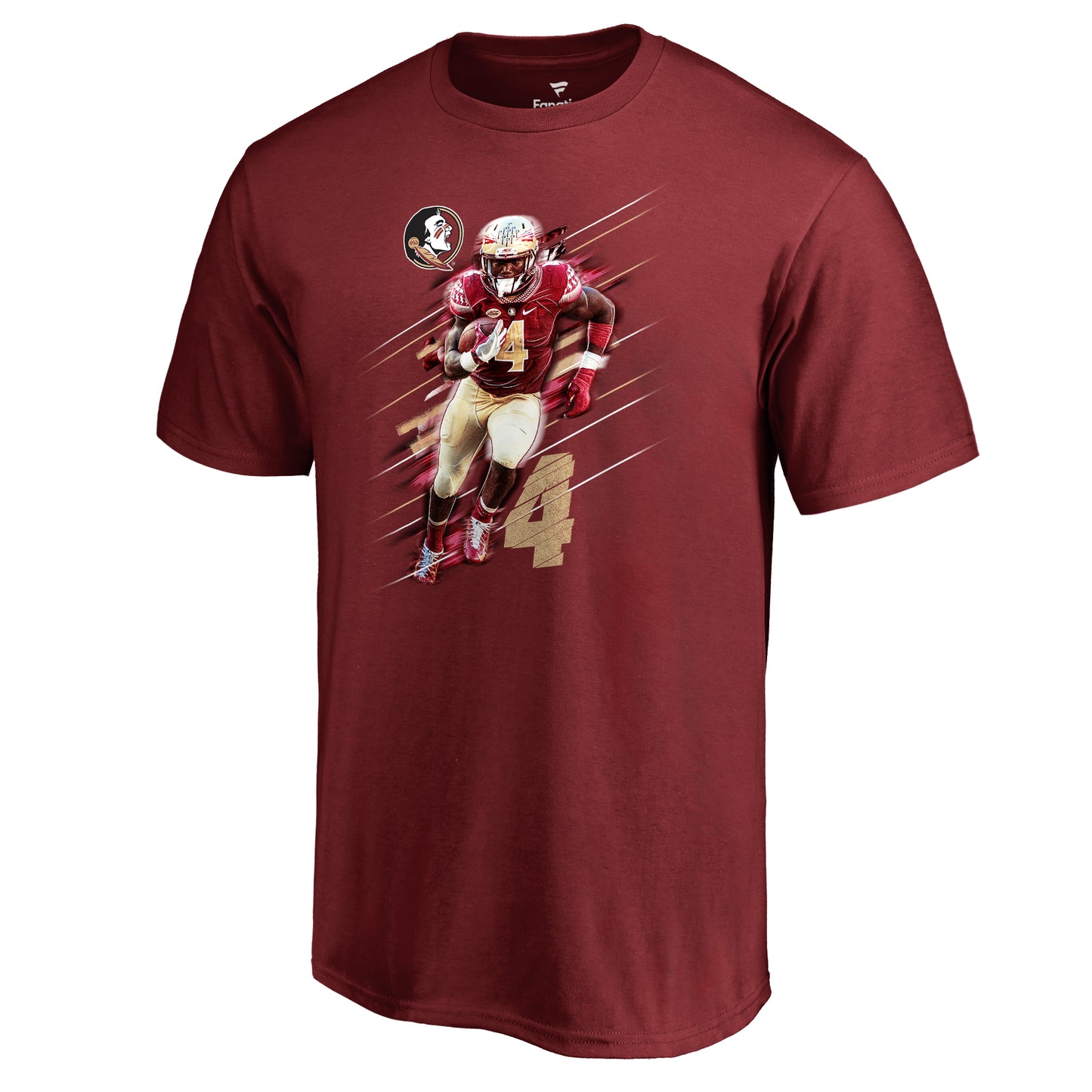 Men's Dalvin Cook Garnet Florida State Seminoles Fade Away T-Shirt