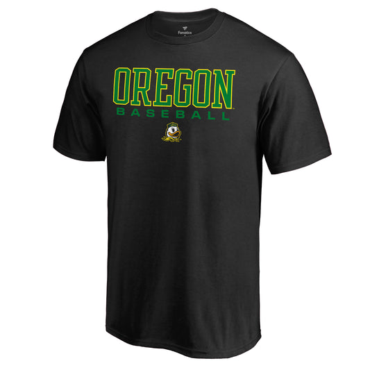 Men's Black Oregon Ducks True Sport Baseball T-Shirt