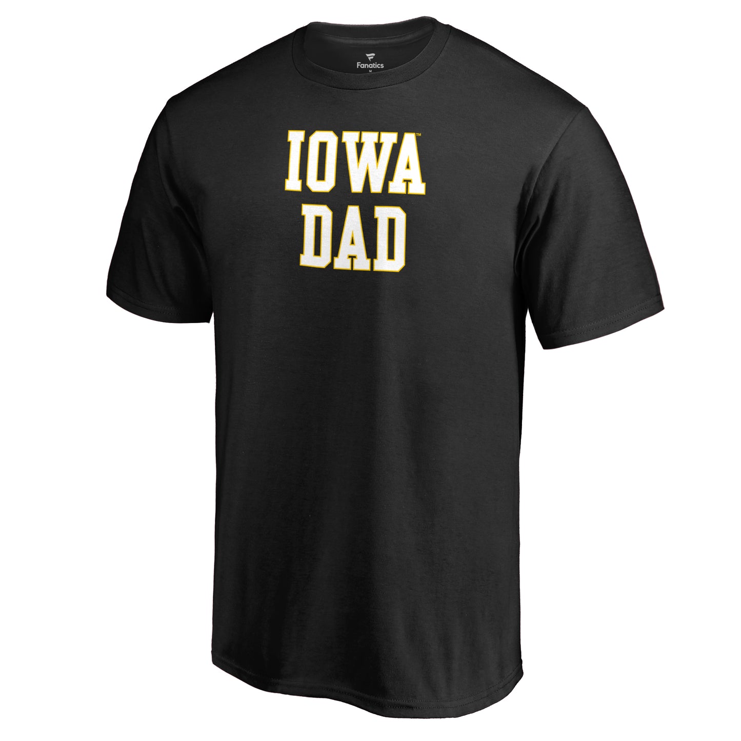 Men's Black Iowa Hawkeyes Team Dad Crewneck T-Shirt