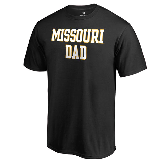 Men's Black Missouri Tigers Team Dad Crewneck T-Shirt