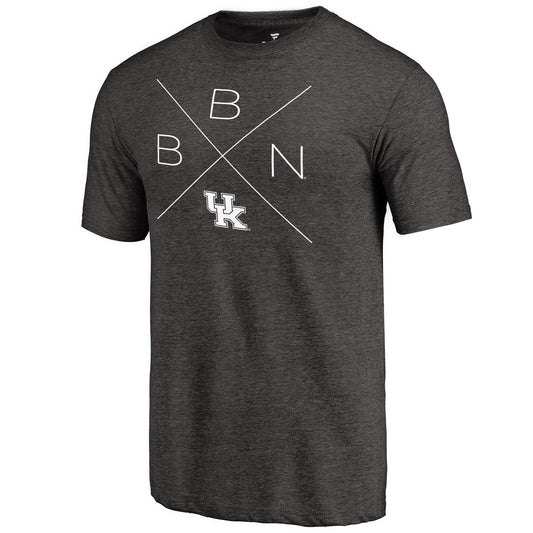 Men's Black Kentucky Wildcats Quad Tri-Blend T-Shirt