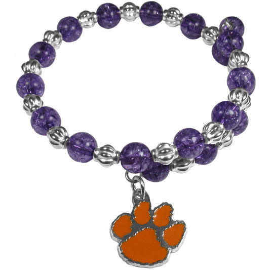 Women's Clemson Tigers 400 Degrees Beaded Bracelet