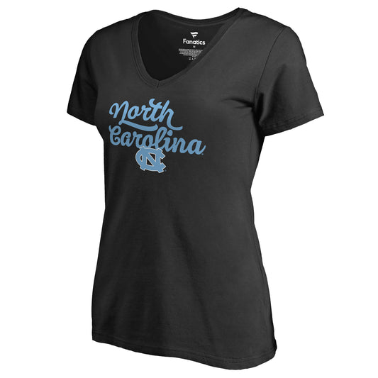 Women's Black North Carolina Tar Heels Freehand T-Shirt