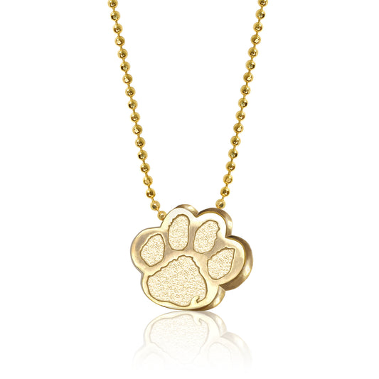 Women's Alex Woo Clemson Tigers 14K Little Collegiate Yellow Gold Necklace