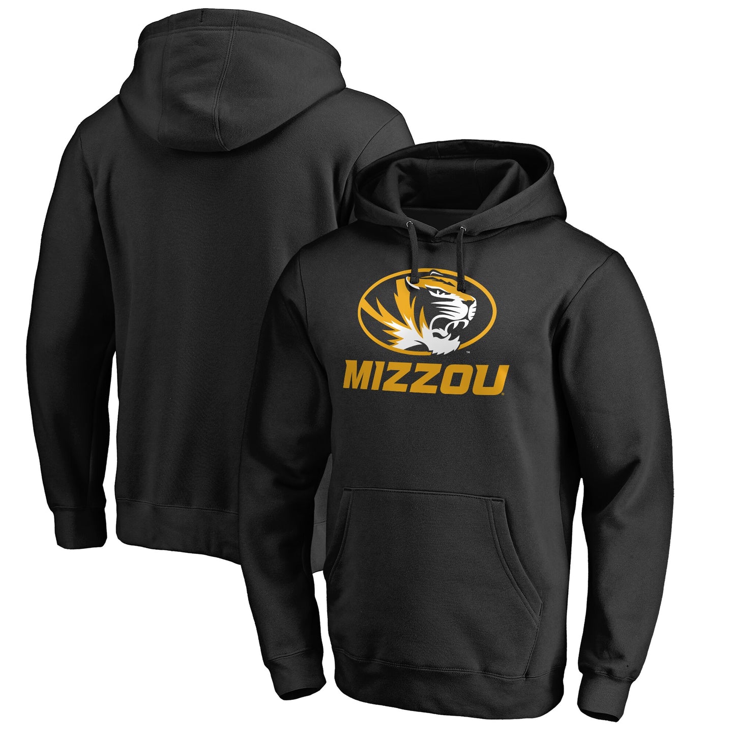 Men's Black Missouri Tigers Team Lockup Pullover Hoodie