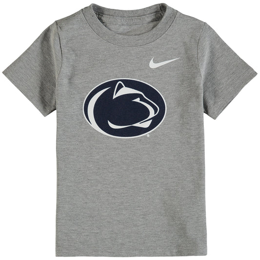 Toddler Nike Heathered Gray Penn State Nittany Lions Logo T-Shirt
