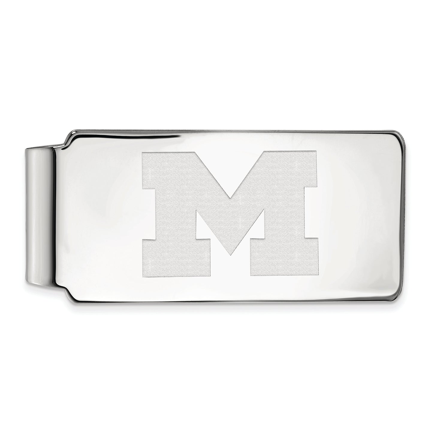 Michigan Wolverines Sterling Silver Money Clip