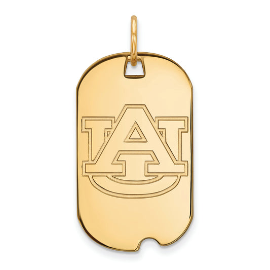 Women's Auburn Tigers Gold Plated Small Dog Tag