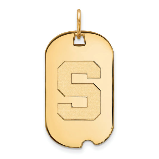 Women's Michigan State Spartans Gold Plated Small Dog Tag
