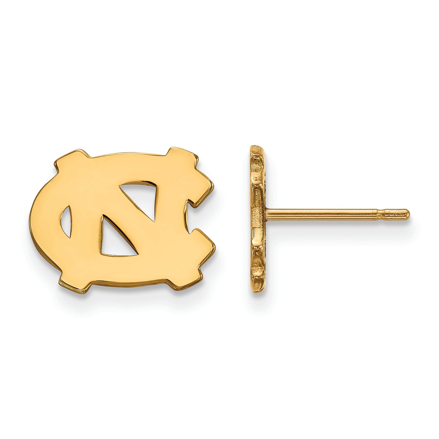 Women's North Carolina Tar Heels Gold Plated XS Post Earrings