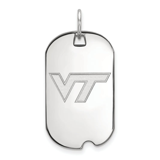 Women's Virginia Tech Hokies Sterling Silver Small Dog Tag