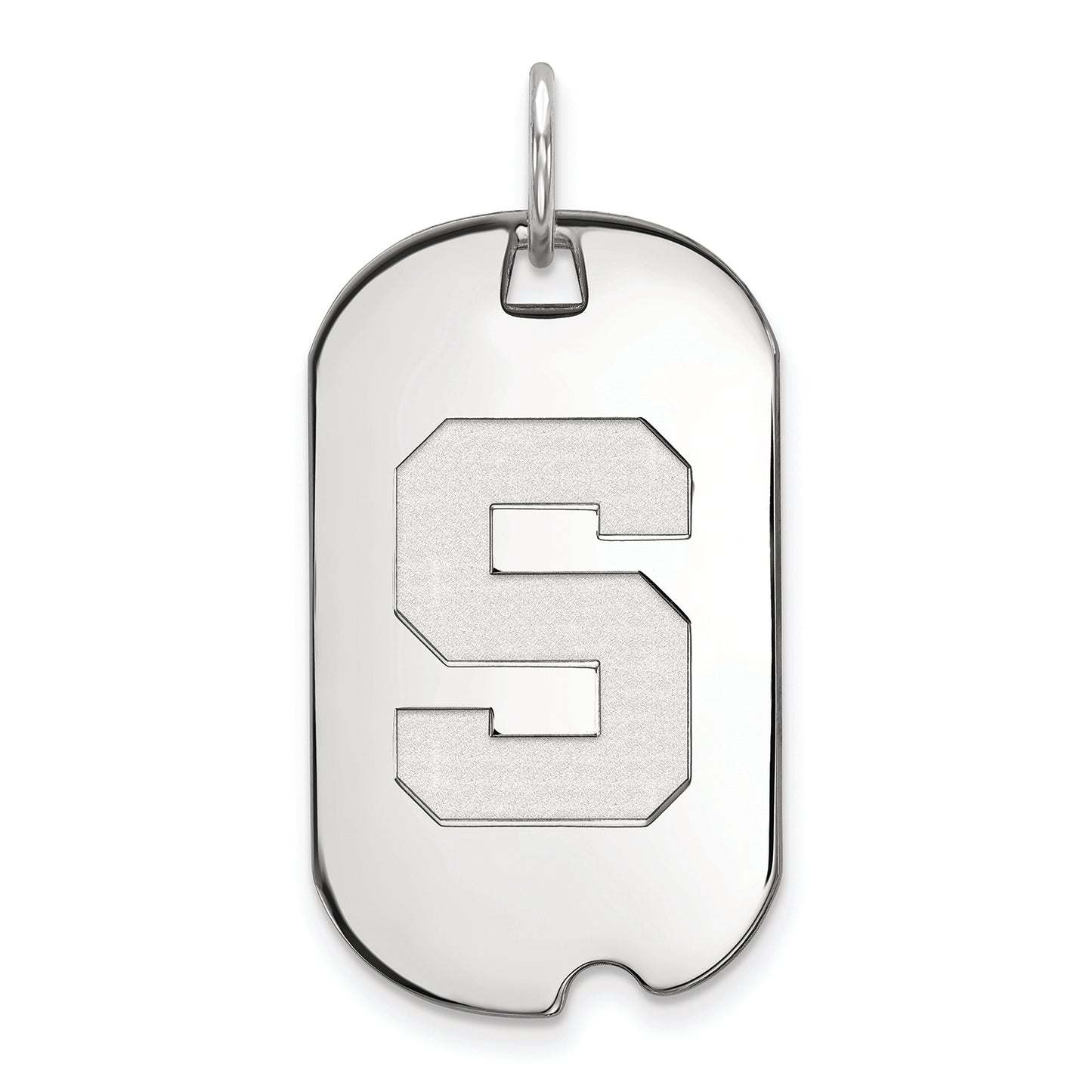 Women's Michigan State Spartans Sterling Silver Small Dog Tag