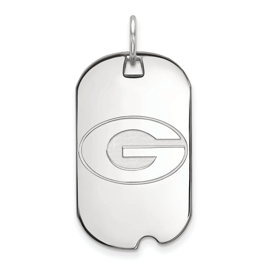 Women's Georgia Bulldogs Sterling Silver Small Dog Tag