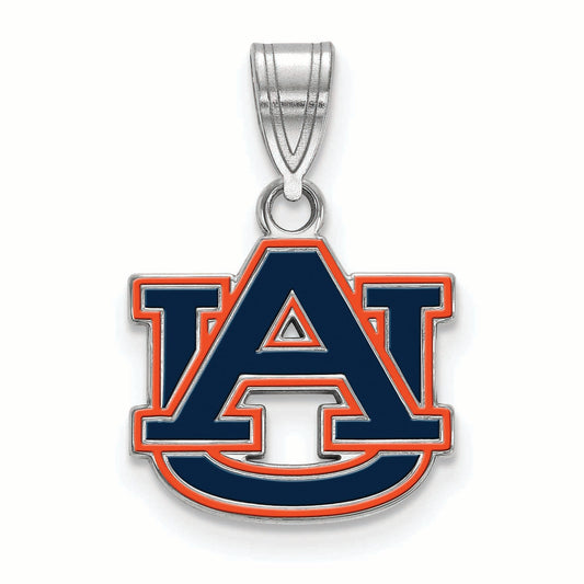 Women's Auburn Tigers Sterling Silver Small Enamel Pendant