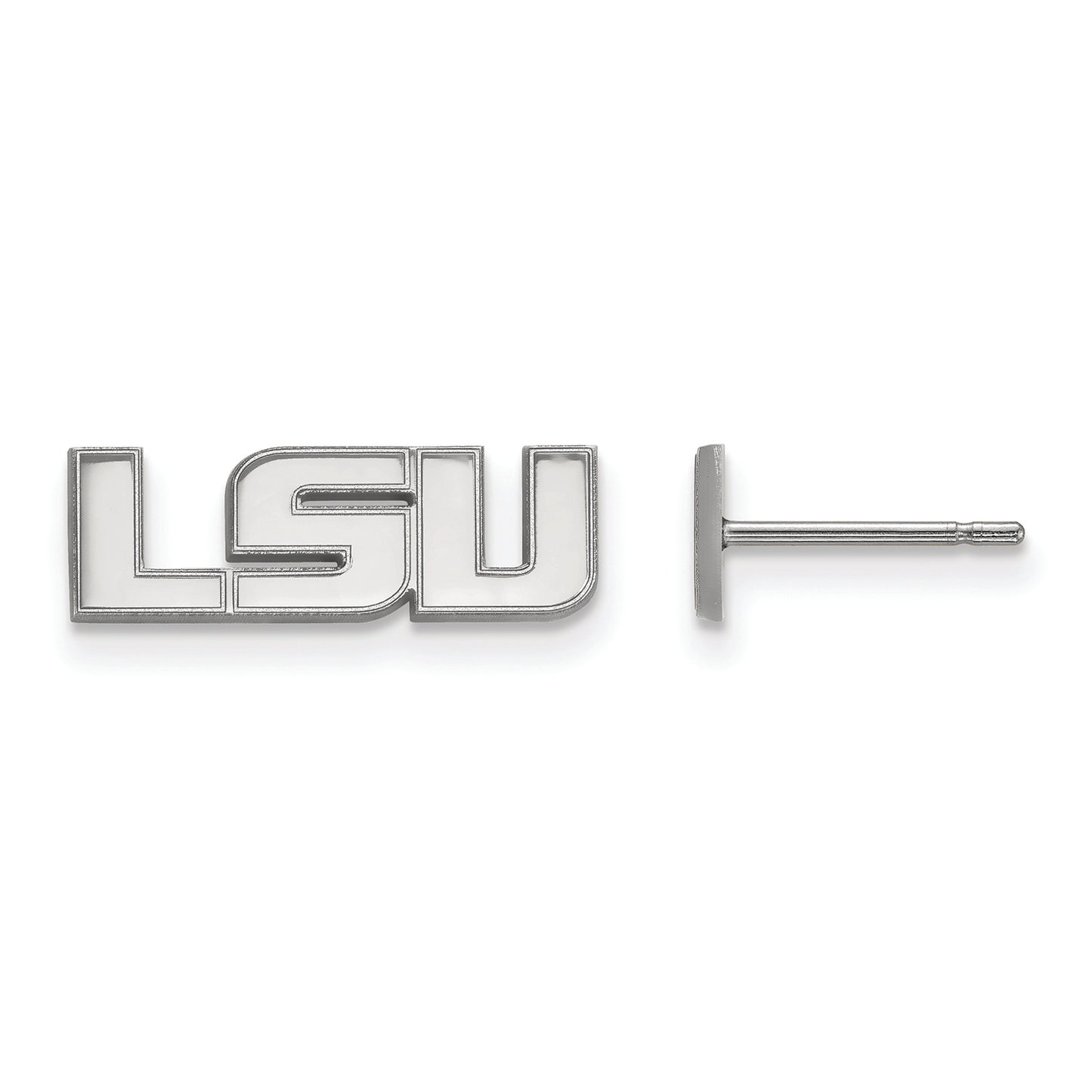 Women's LSU Tigers Sterling Silver XS Post Earrings