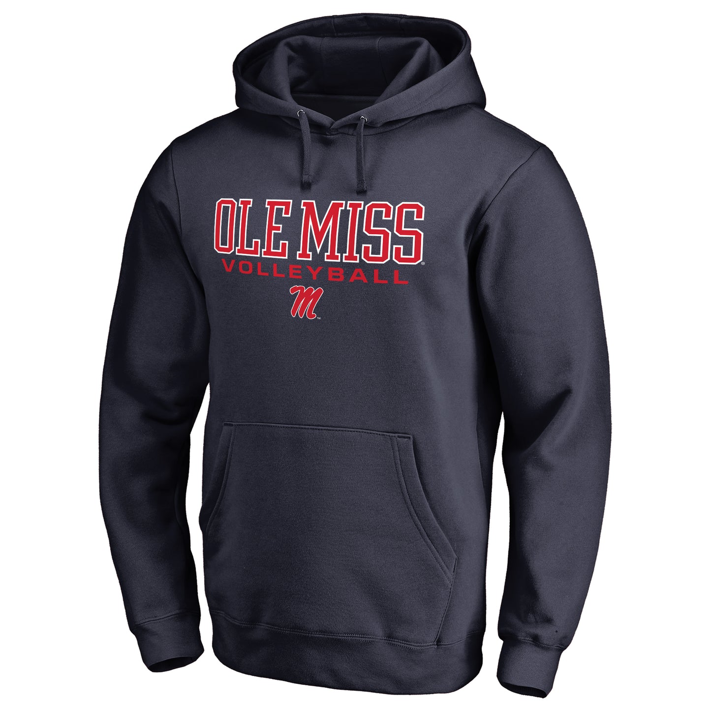 Men's Navy Ole Miss Rebels True Sport Volleyball Pullover Hoodie