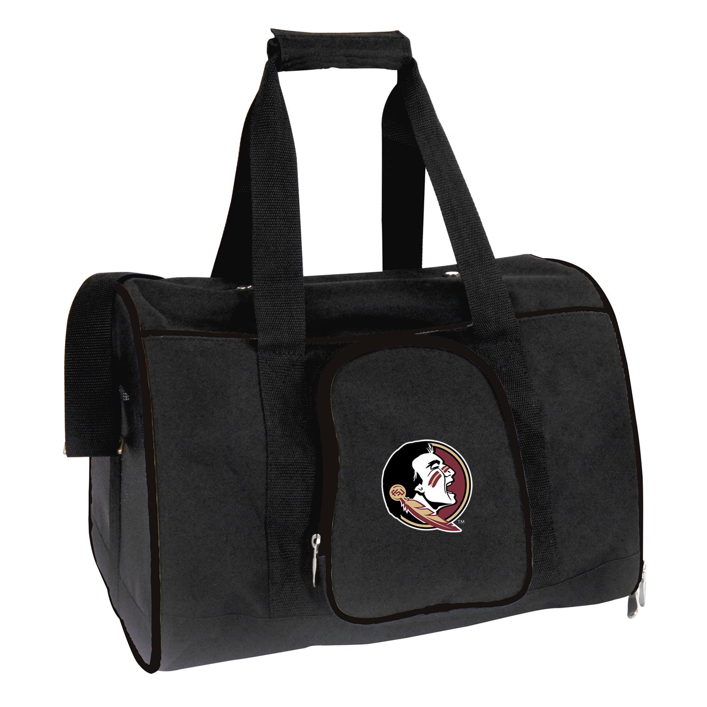 Black Florida State Seminoles Small 16" Pet Carrier
