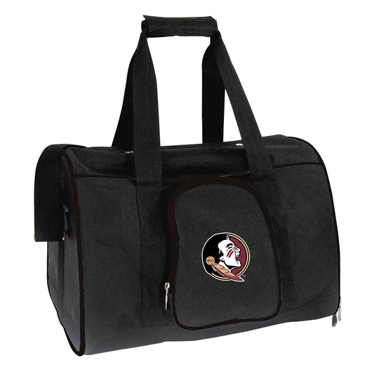 Black Florida State Seminoles Small 16" Pet Carrier