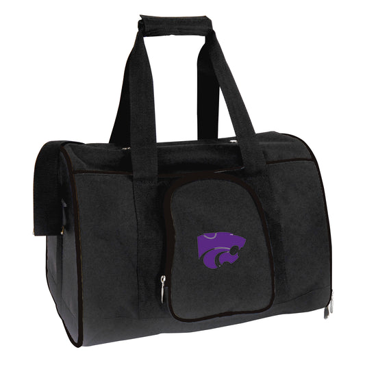 Black Kansas State Wildcats Small 16" Pet Carrier