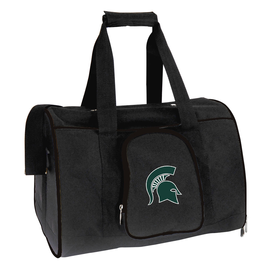 Black Michigan State Spartans Small 16" Pet Carrier