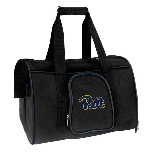 Black Pitt Panthers Small 16" Pet Carrier