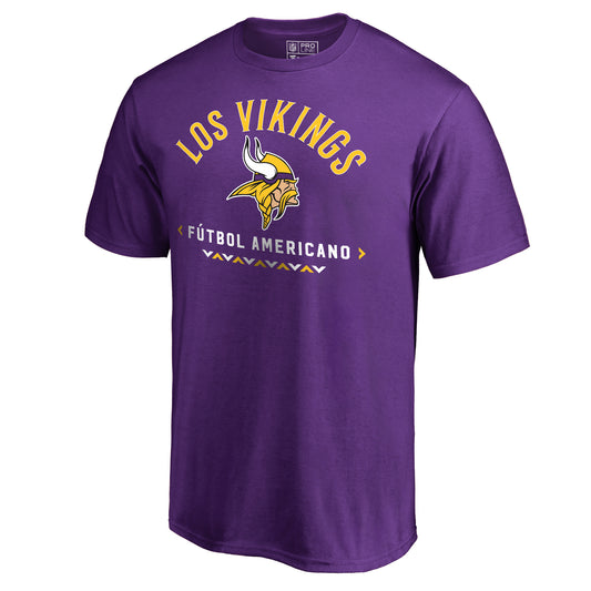 Men's NFL Pro Line Purple Minnesota Vikings Futbol Americano T-Shirt