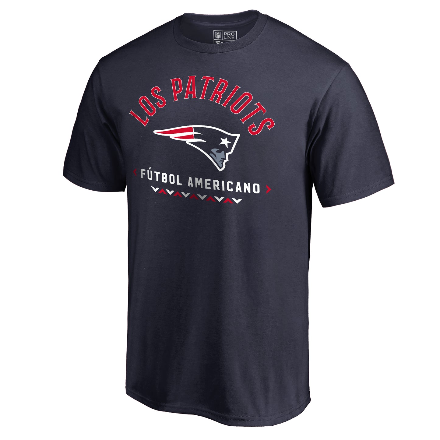 Men's NFL Pro Line Navy New England Patriots Futbol Americano T-Shirt