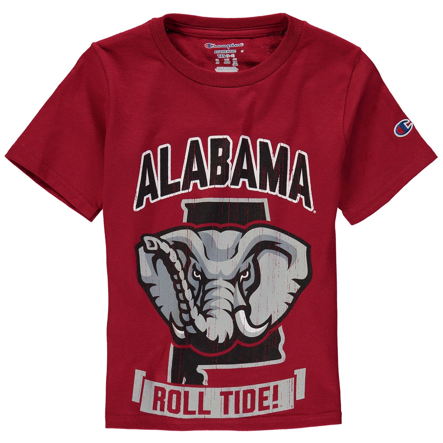 Youth Champion Crimson Alabama Crimson Tide Strong Mascot T-Shirt