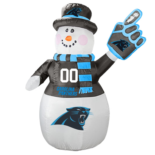 Carolina Panthers 7' Inflatable Snowman