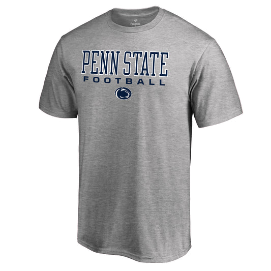Men's Heathered Gray Penn State Nittany Lions True Sport Football T-Shirt