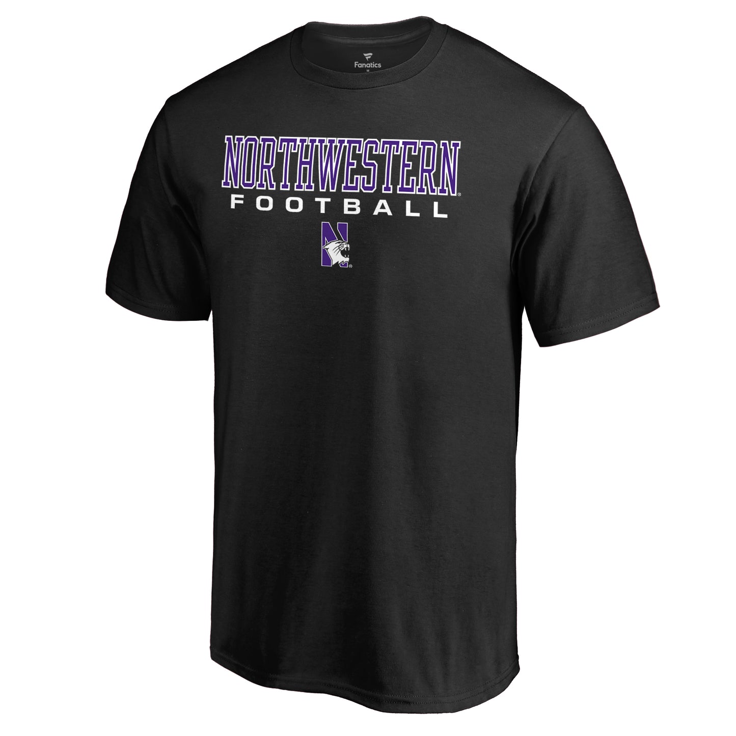 Men's Black Northwestern Wildcats True Sport Football T-Shirt