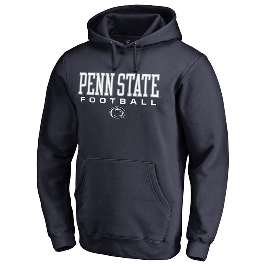 Men's Navy Penn State Nittany Lions True Sport Football Pullover Hoodie
