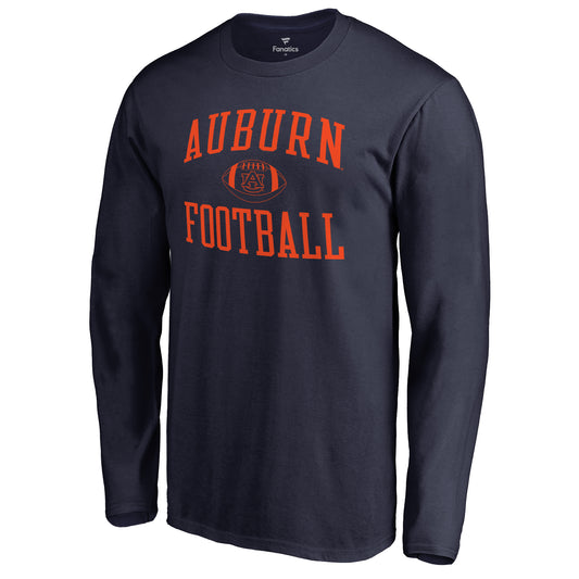 Men's Navy Auburn Tigers First Sprint Long Sleeve T-Shirt
