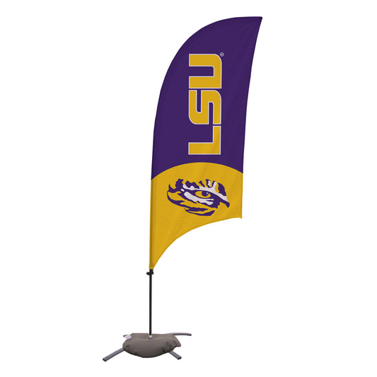 LSU Tigers 7.5' Tiger Eye Razor Feather Flag with Base