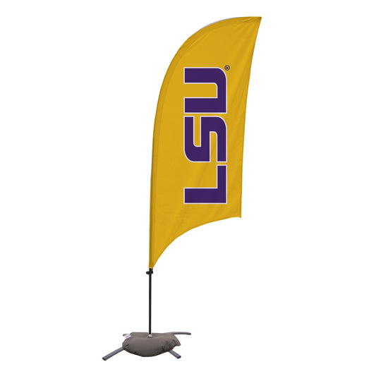 LSU Tigers 7.5' Razor Feather Flag with Base