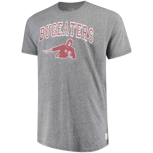 Men's Original Retro Brand Gray Nebraska Huskers Big & Tall Tri-Blend T-Shirt