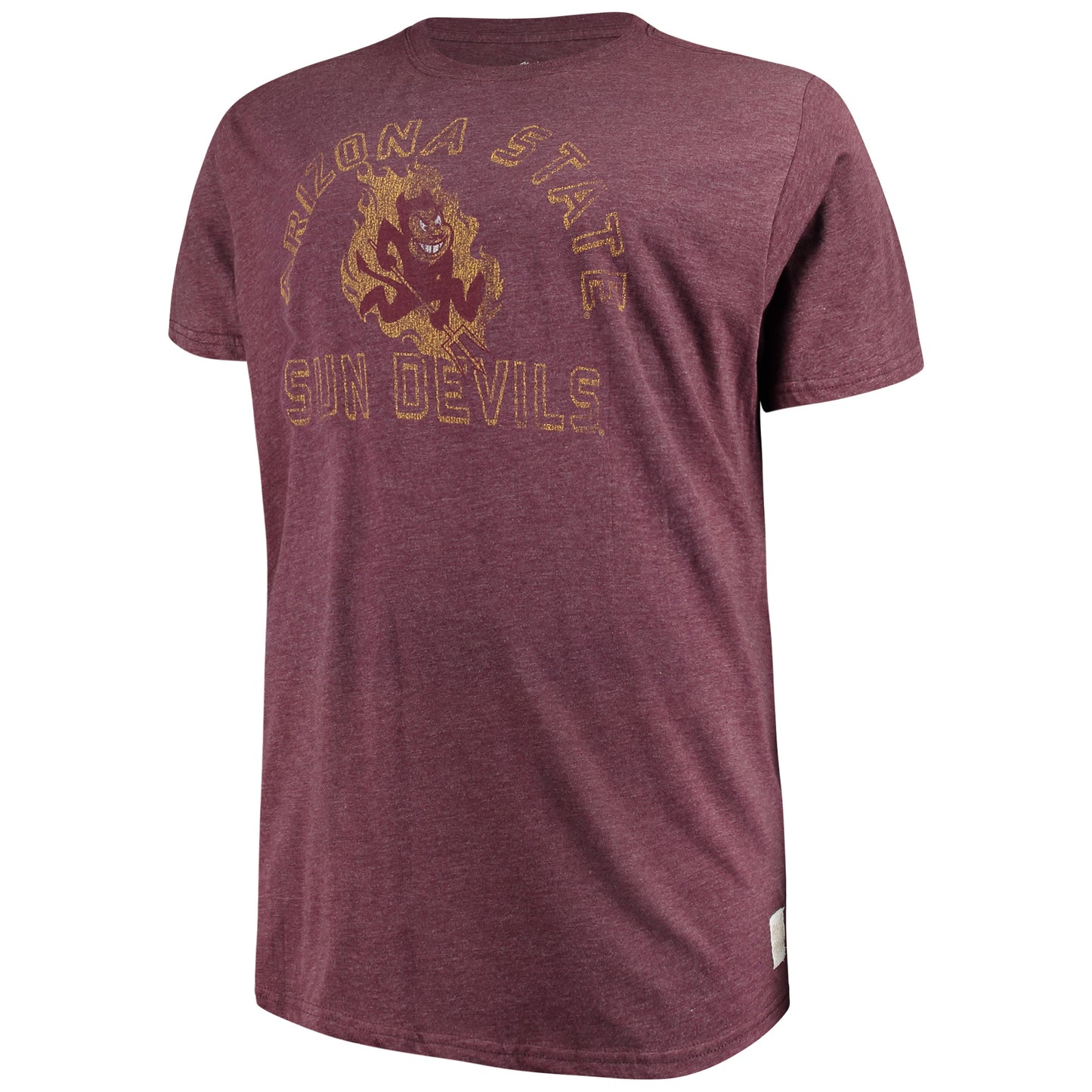 Men's Original Retro Brand Maroon Arizona State Sun Devils Big & Tall Mock Twist T-Shirt