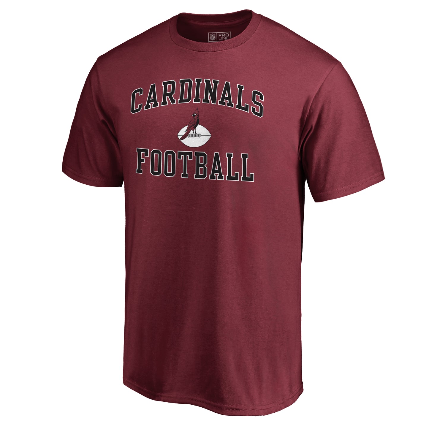 Men's NFL Pro Line Cardinal Arizona Cardinals Vintage Collection Victory Arch T-Shirt