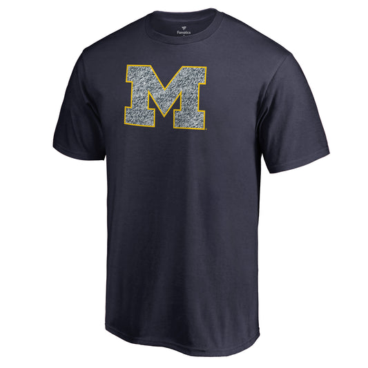 Men's Navy Michigan Wolverines Static Logo T-Shirt