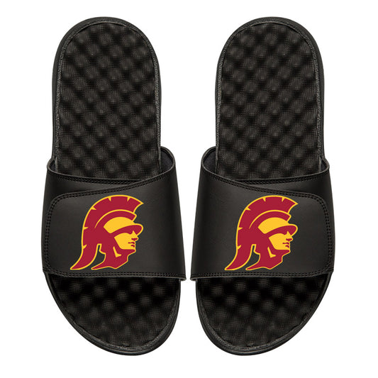 Men's ISlide Black USC Trojans Trojan Head Slide Sandals