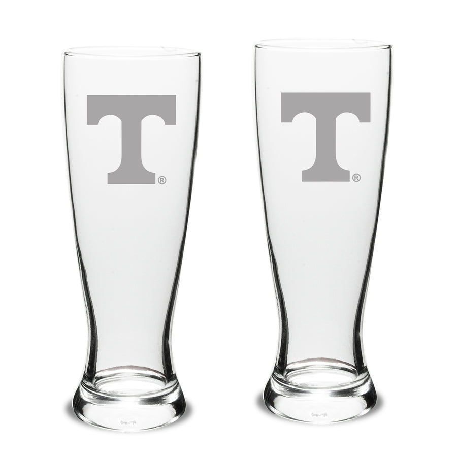 Tennessee Volunteers Set of 2 Stylish University Pilsner Glasses