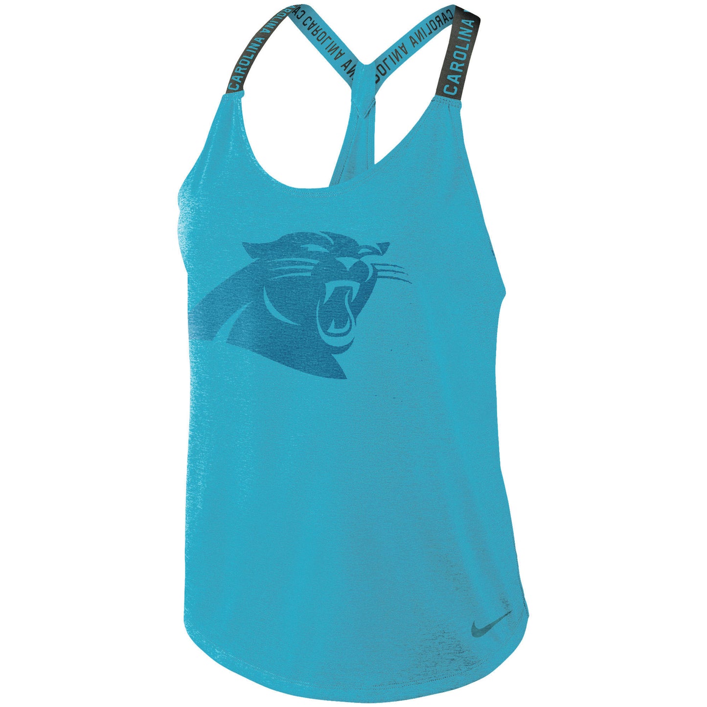 Women's Nike Blue Carolina Panthers Elastika Performance Tank Top