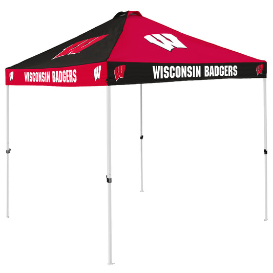 Wisconsin Badgers 9' x 9' Checkerboard Canopy Tent