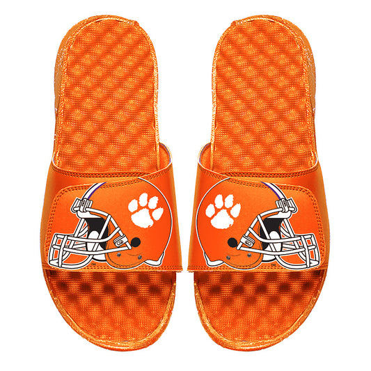 Men's ISlide Orange Clemson Tigers Helmet Slide Sandals