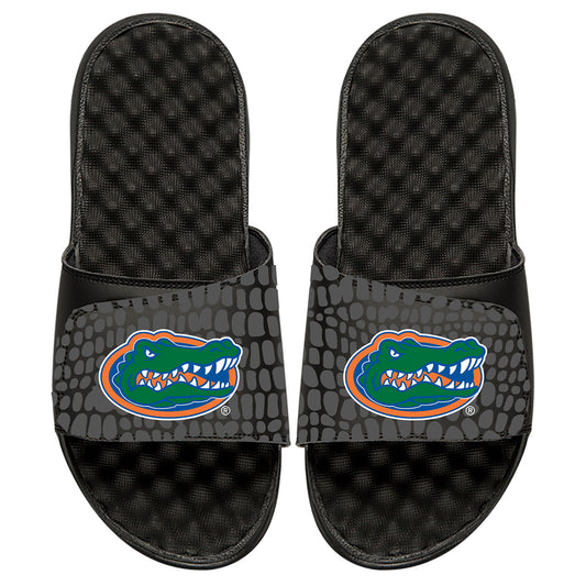 Men's ISlide Black Florida Gators Gator Skin Slide Sandals