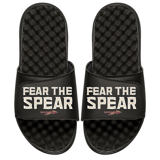 Men's ISlide Black Florida State Seminoles Fear The Spear Slide Sandals