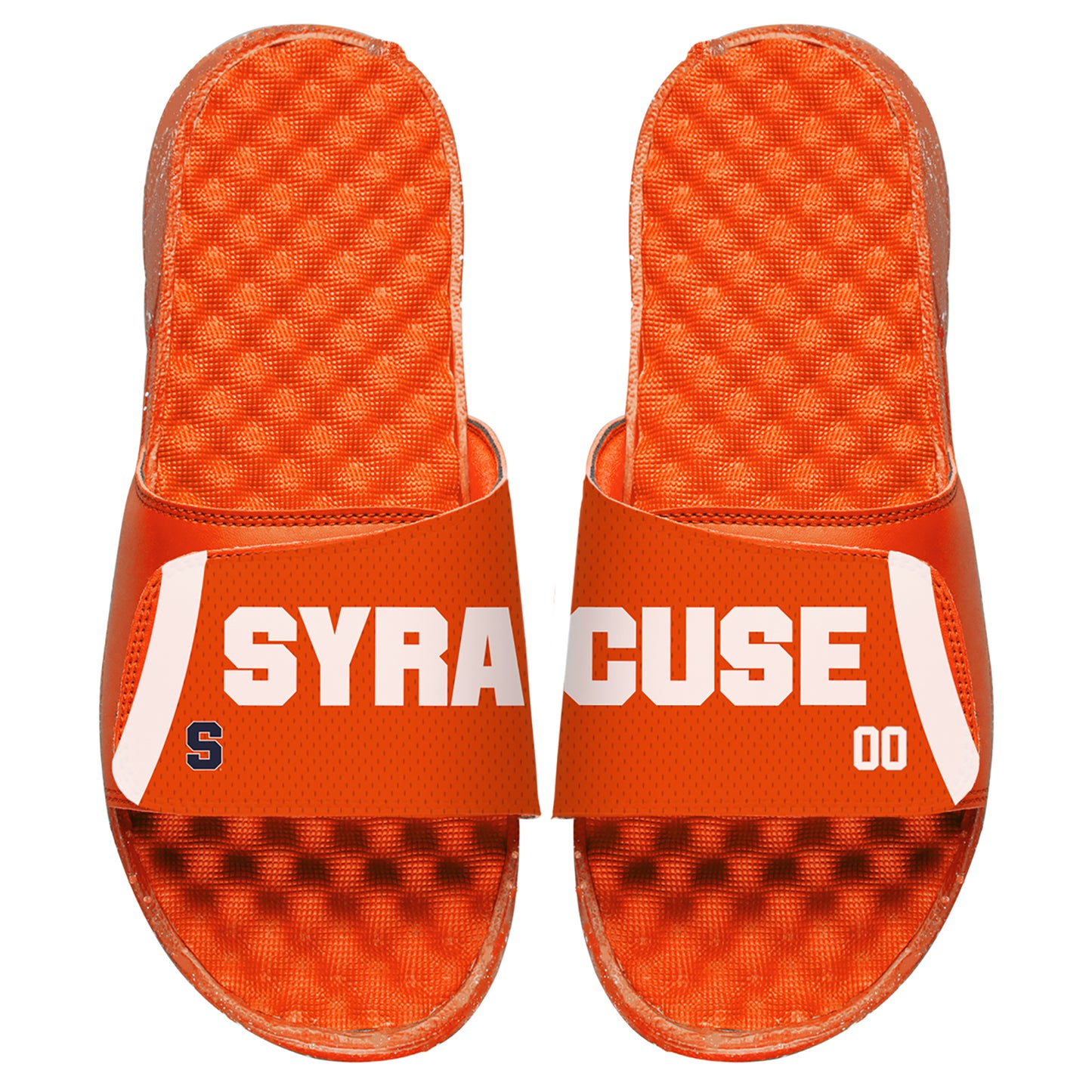 Men's ISlide Orange Syracuse Orange Jersey Split Slide Sandals