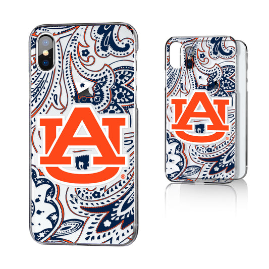 Auburn Tigers Paisley iPhone Clear Case